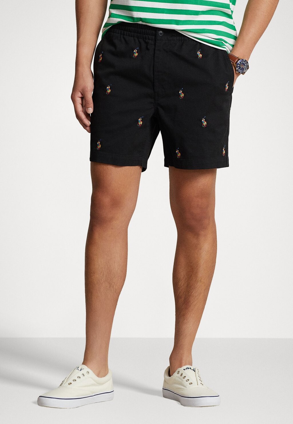 

Шорты PREPSTERS FLAT FRONT Polo Ralph Lauren, цвет black