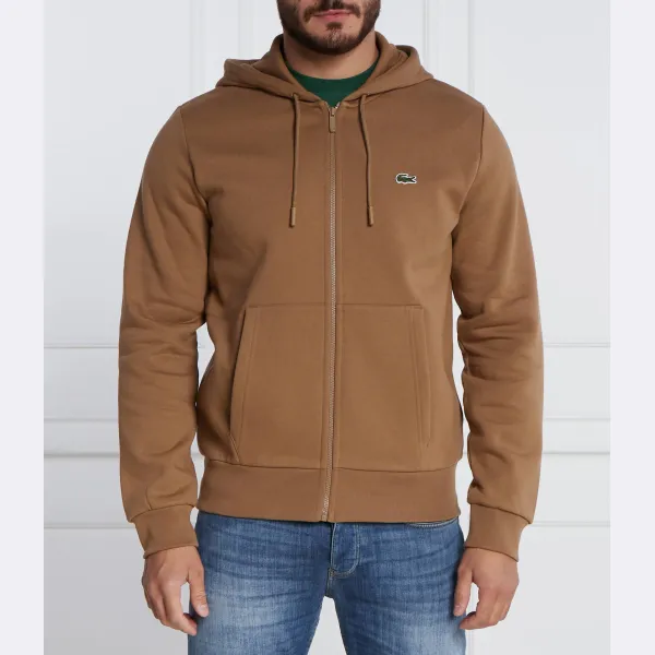 

Толстовка классического кроя Lacoste, коричневый