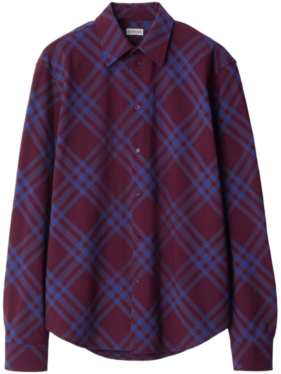 

Burberry фланелевая рубашка в клетку, красный