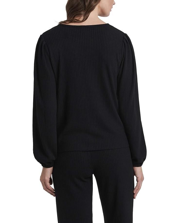 

Свитер Vince Camuto Long Sleeve Knit Rib Pullover, цвет Rich Black