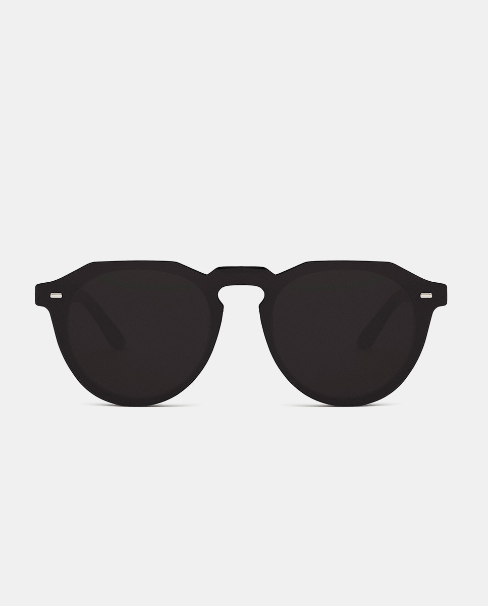 Черные круглые солнцезащитные очки Hawkers, черный
