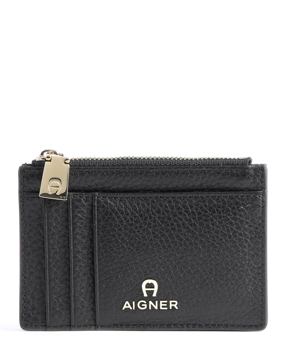 

Кошелек Milano из зернистой яловой кожи. Aigner, черный