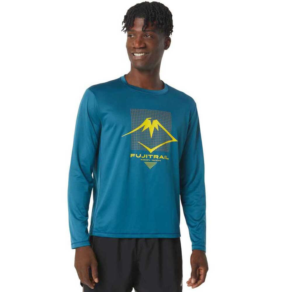 

Футболка с длинным рукавом Asics Fujitrail Logo, синий