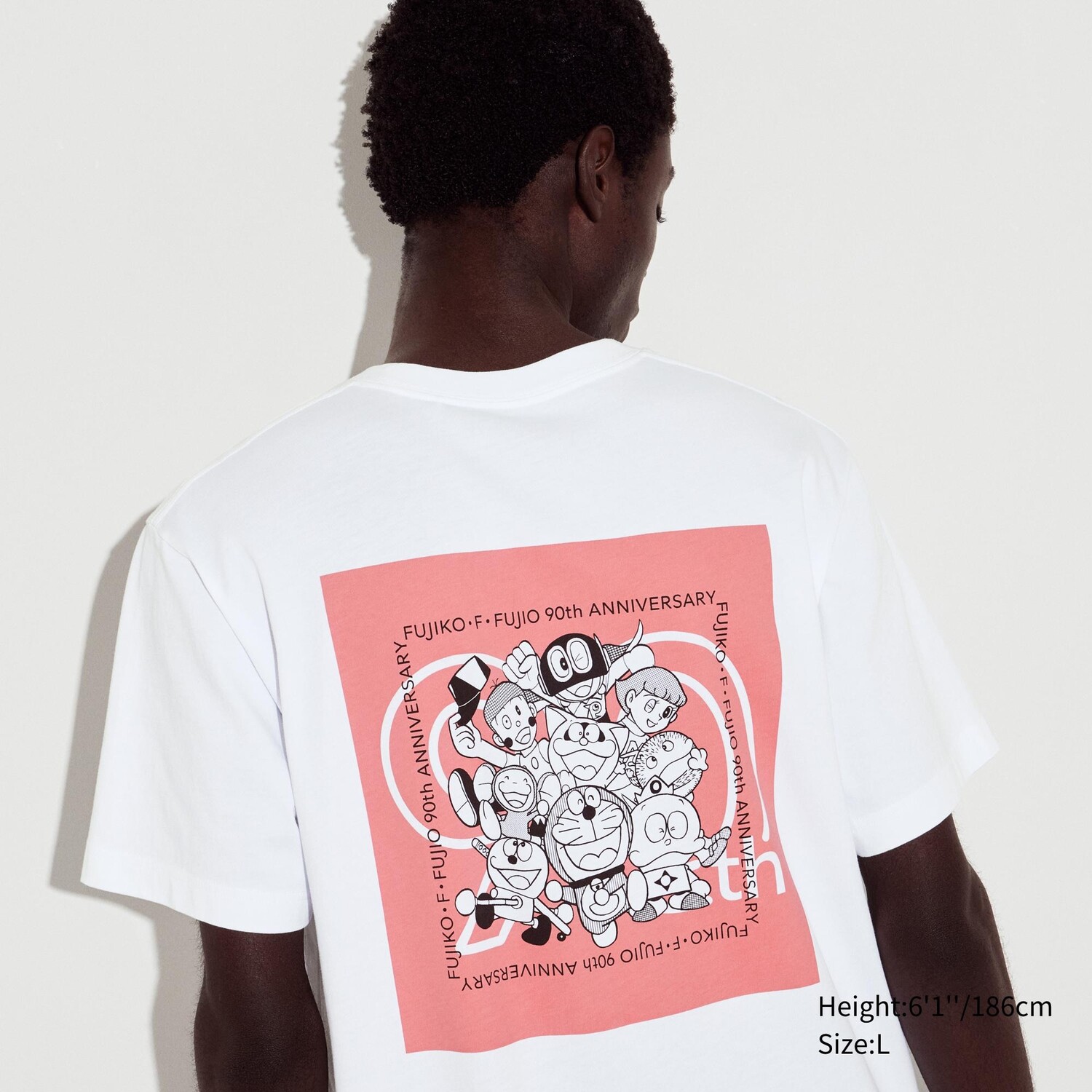 

Футболка Uniqlo Fujiko F Fujio 90th Anniversary с коротким рукавом, белый