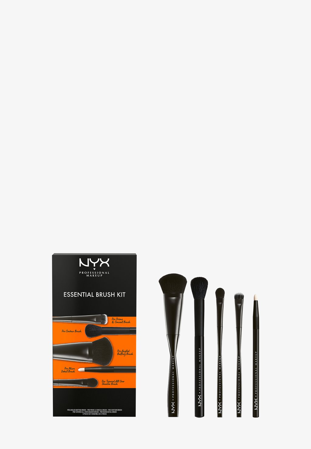 набор для макияжа jumbo lash fringe glam kit nyx professional makeup черный Набор для макияжа Essential Brush Kit Makeup-Set Nyx Professional Makeup