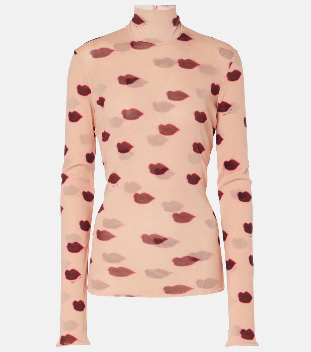 

Водолазка из принтованного хлопка Stella Mccartney, цвет dusty rose