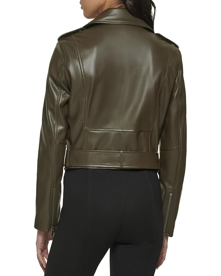 Куртка DKNY PU Moto Jacket, цвет Loden