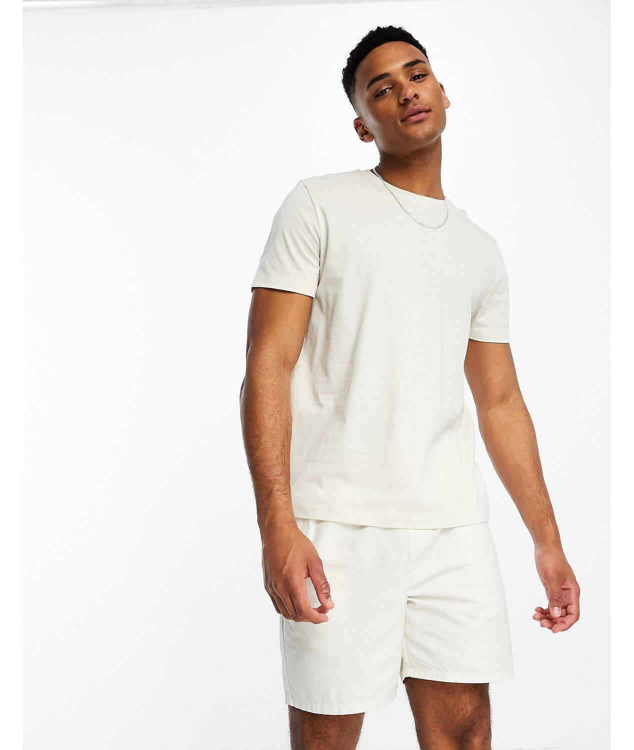 

Белая футболка с круглым вырезом ASOS DESIGN