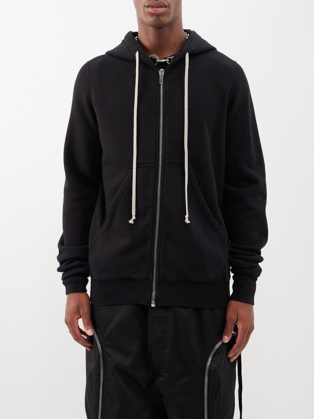 

Худи jason из джерси из органического хлопка Rick Owens, черный
