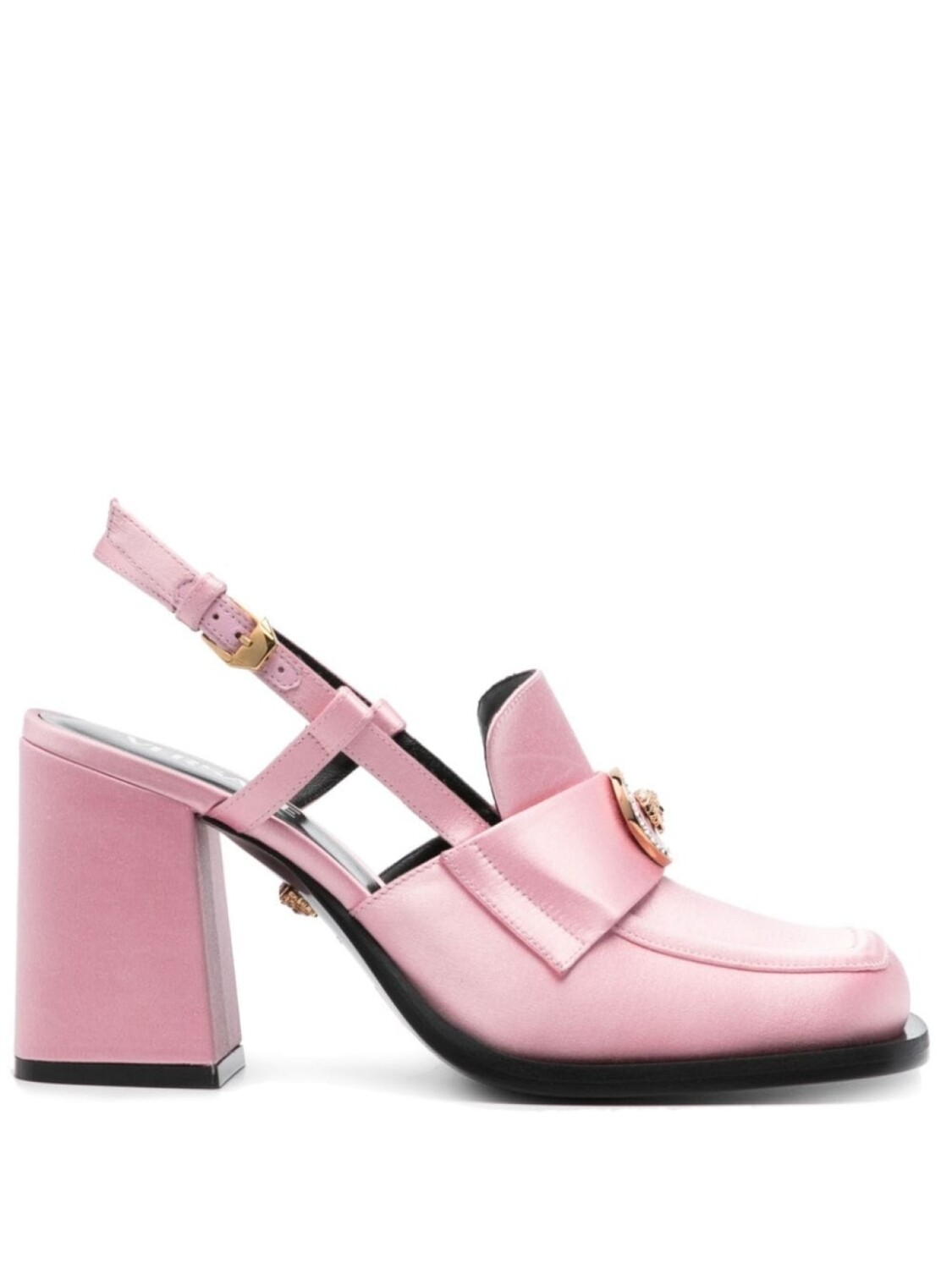 

Versace атласные туфли Alia 85, розовый
