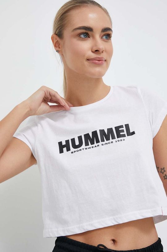 Хлопковая футболка Hummel, белый