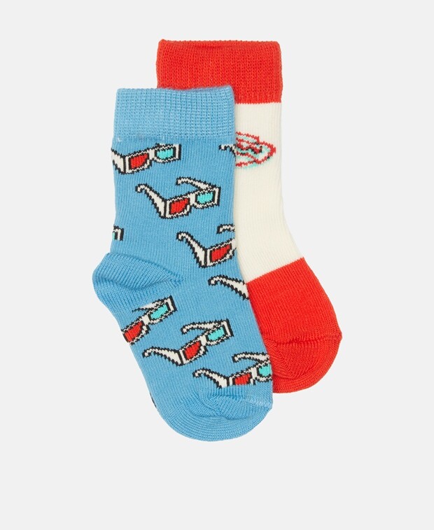 

Носки, упаковка 2 шт. Happy Socks, светло-синий