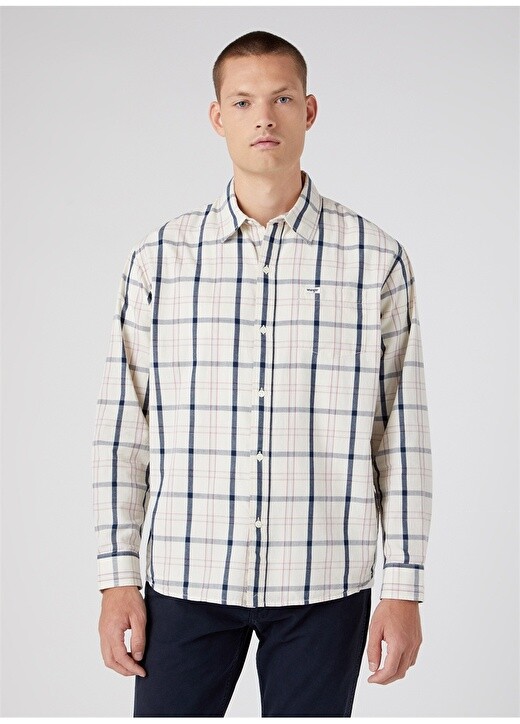 

Кремовая мужская рубашка Regular Fit Wrangler