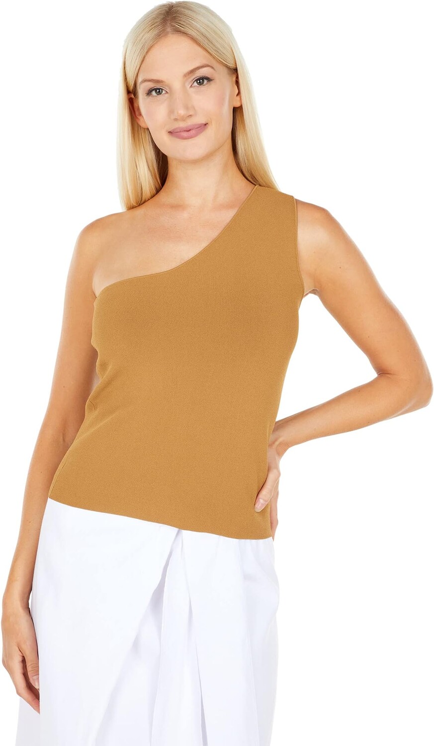 

Топ Vince One Shoulder Tank, цвет Mosswood