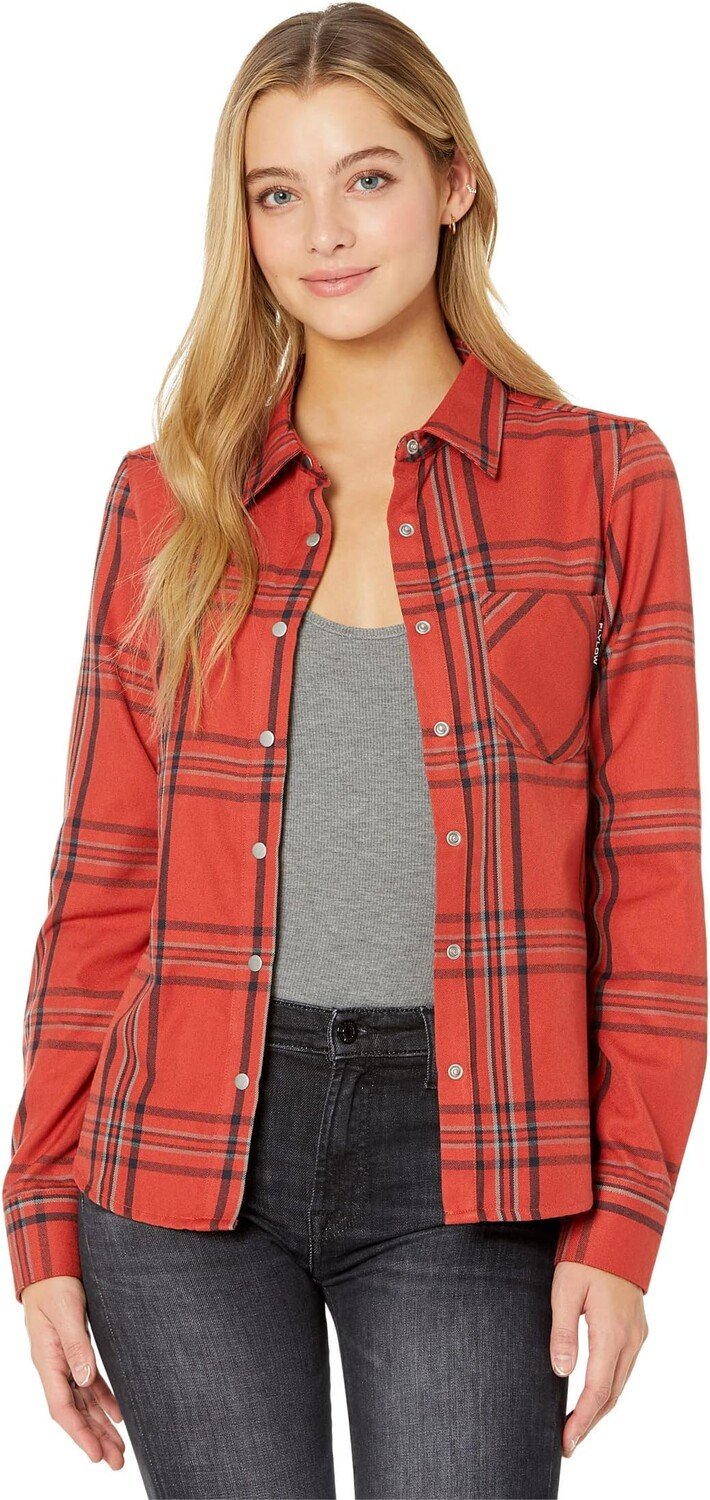 

Рубашка Brigitte Tech Flannel Flylow, цвет Mars/Night Plaid