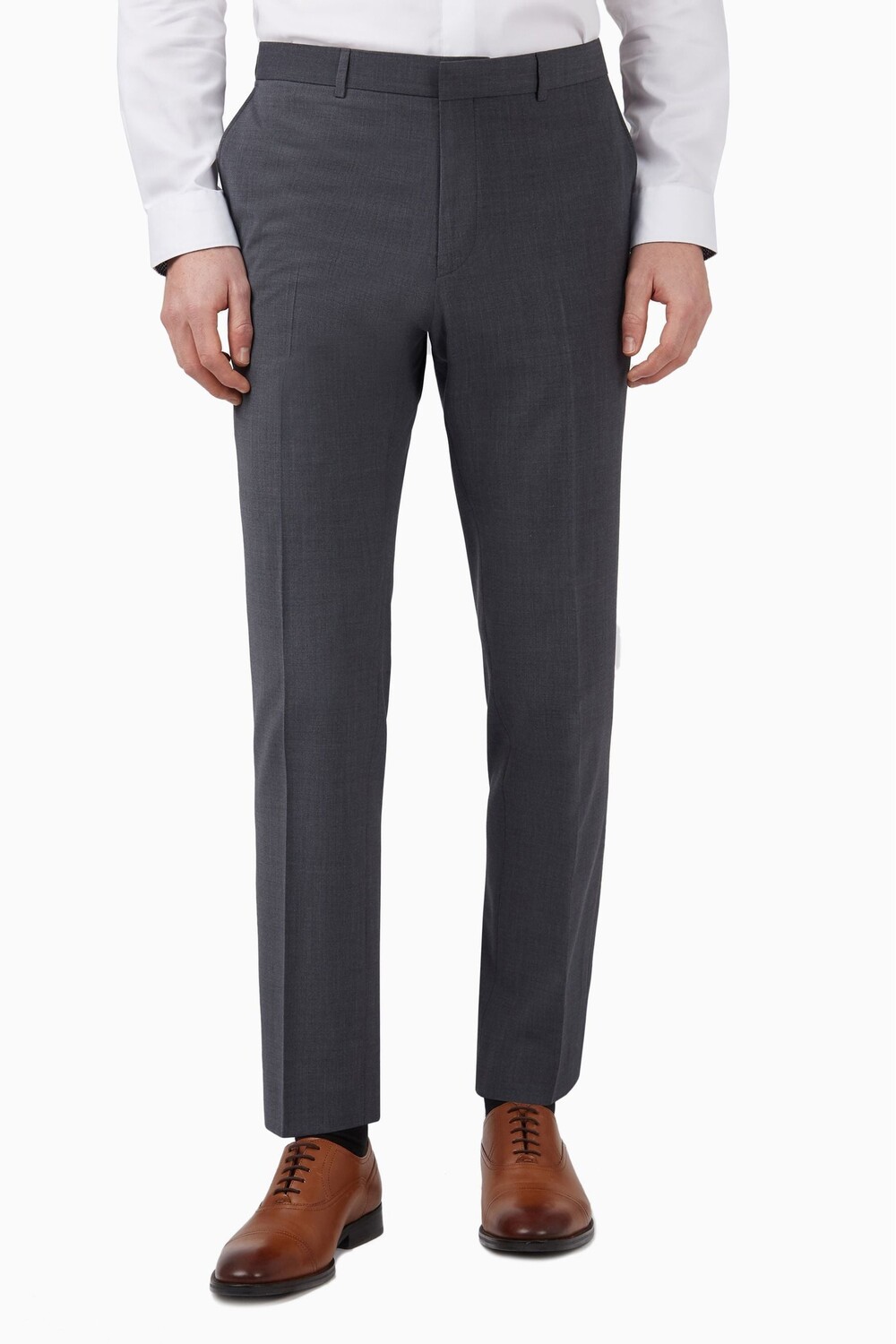 

Графитовый костюм и панамские брюки приталенного кроя Ted Baker Prem Ted Baker, серый