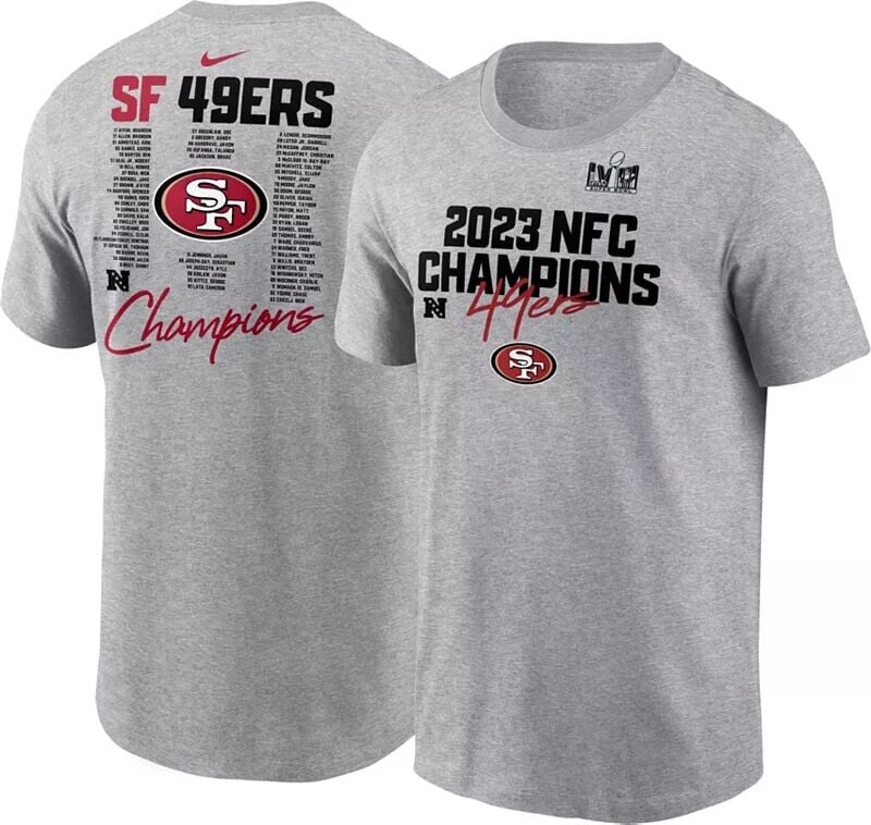 

Футболка с составом команды Nike Youth 2024 NFC Conference Champions San Francisco 49ers