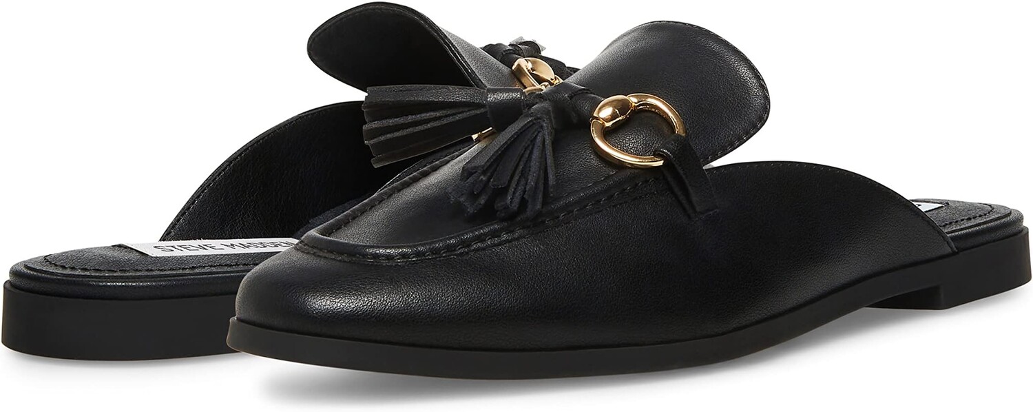 

Лоферы Cayler Mule Steve Madden, черная кожа, Черный