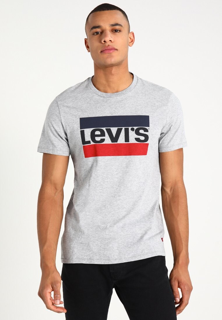 

Футболка с принтом Levi's, серый