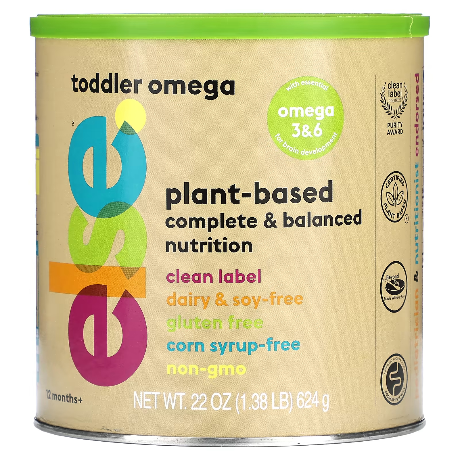 Омега для малышей Else от 12 месяцев else omega для малышей полноценное и сбалансированное питание на растительной основе от 12 месяцев 624 г 1 38 фунта