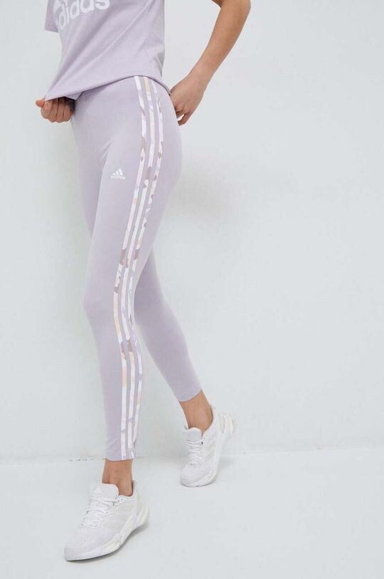 

Леггинсы адидас adidas, фиолетовый