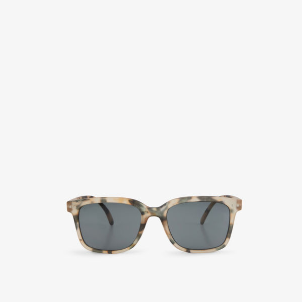 цена SLMSLC69_00 солнцезащитные очки #L из ацетата с квадратными глазами Izipizi, цвет light tortoise
