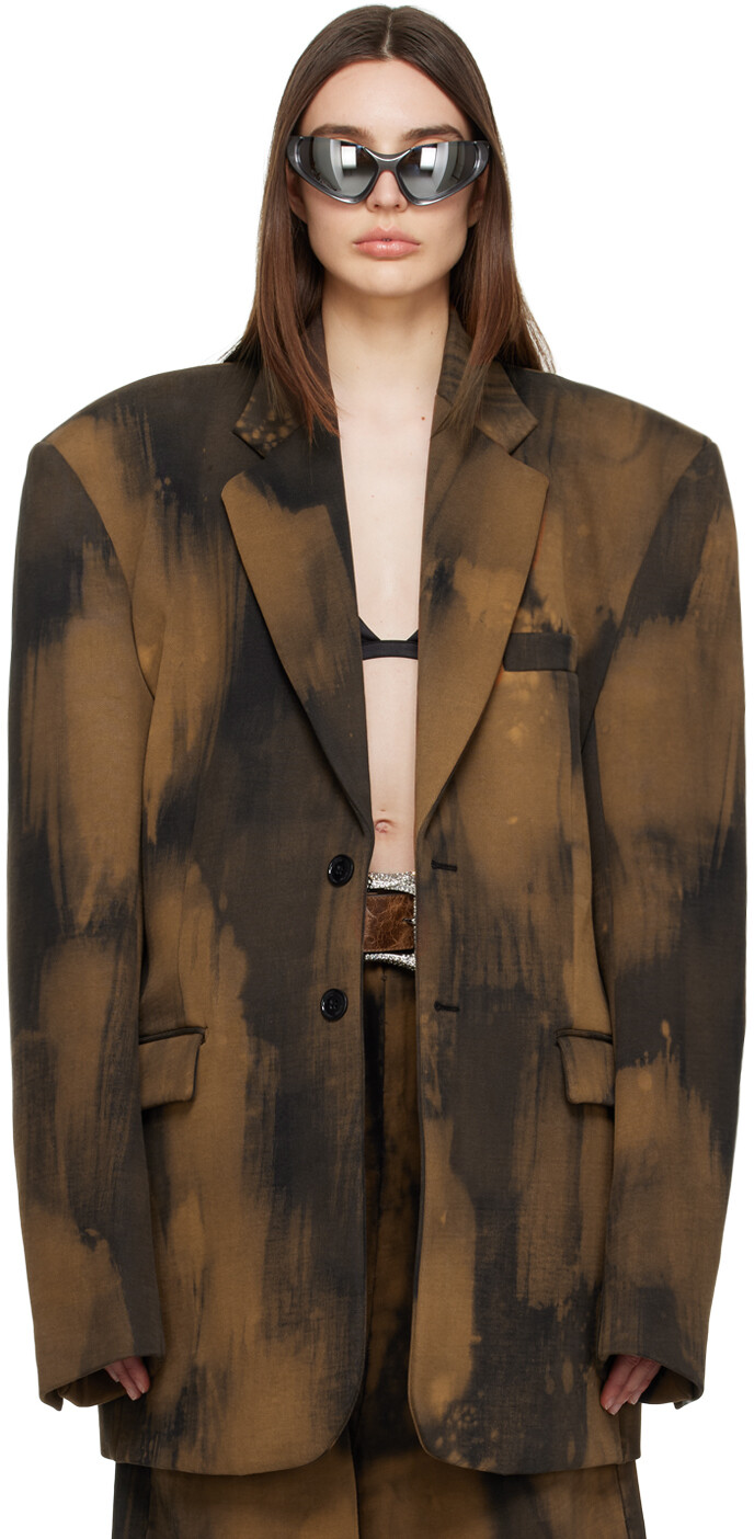 

Черный отбеленный пиджак VETEMENTS