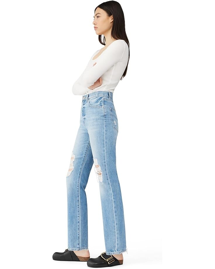 

Джинсы DL1961 Emilie Straight in Voyage Distressed, цвет Voyage Distressed