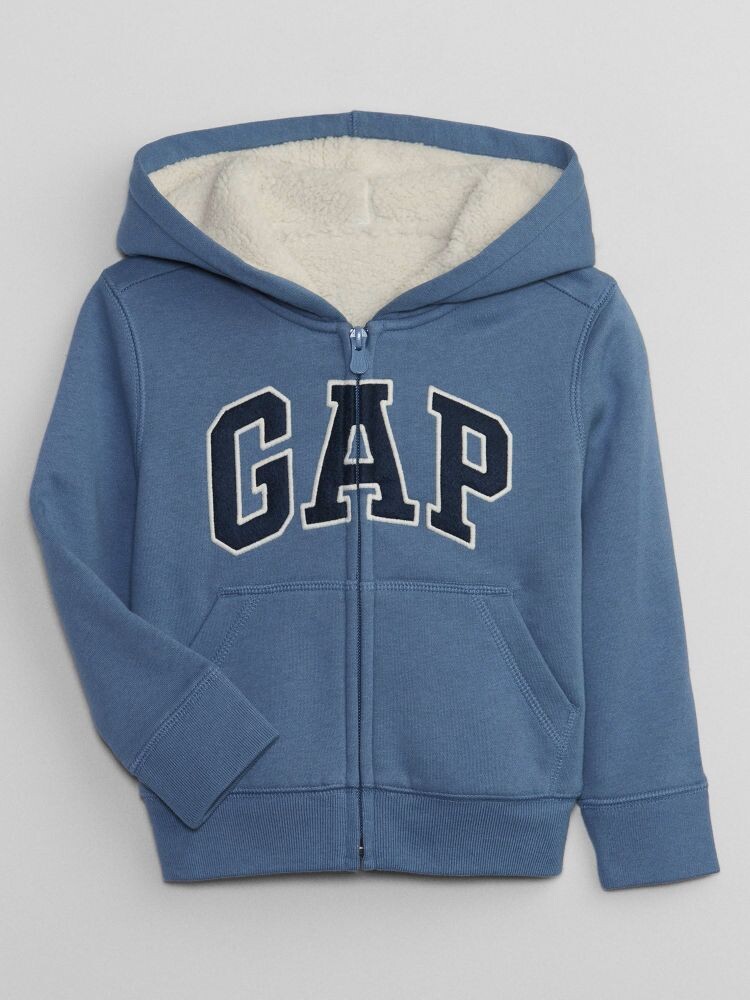 

Утепленная толстовка с капюшоном Gap, синий