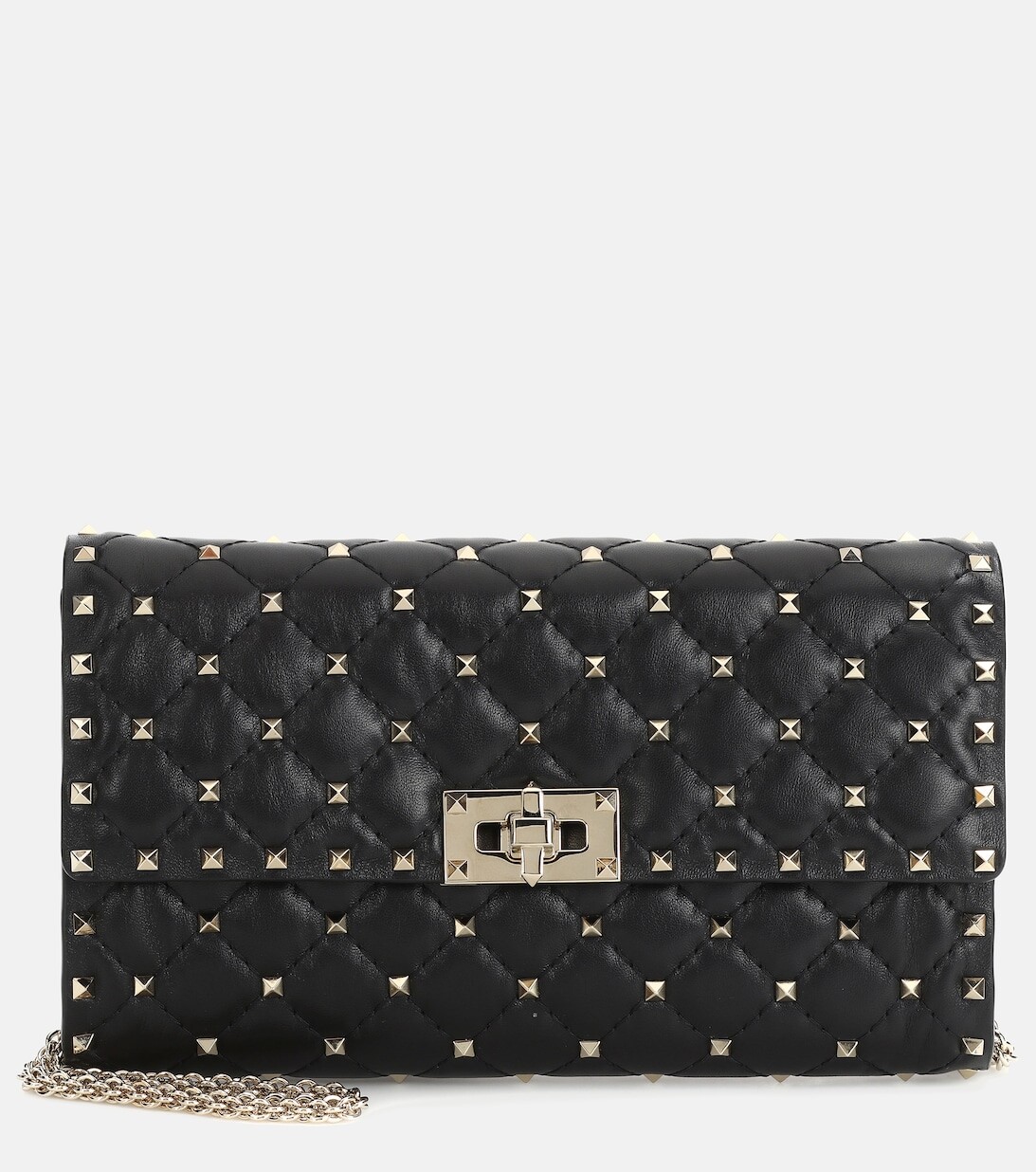 

Маленькая кожаная сумка через плечо Rockstud Spike Valentino Garavani, черный