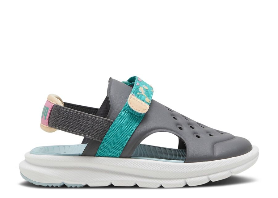 

Кроссовки Puma Evolve Sandal Little Kid 'Summer Camp - Cool Dark Grey', серый