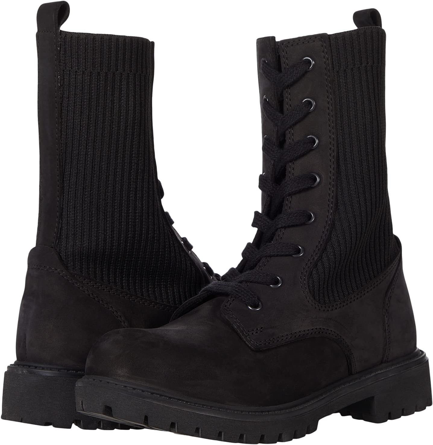 

Ботинки на шнуровке Stella Bueno, цвет Black Nubuck/Knit
