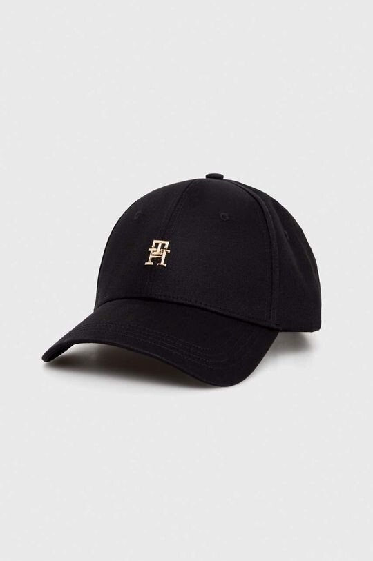 

Хлопковая бейсболка Tommy Hilfiger, черный