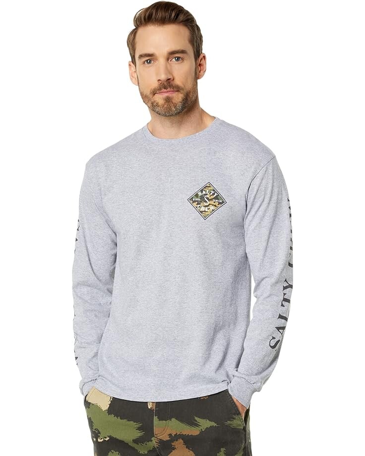 

Футболка Salty Crew Tippet Decoy Standard Long Sleeve T-Shirt, цвет Athletic Heather