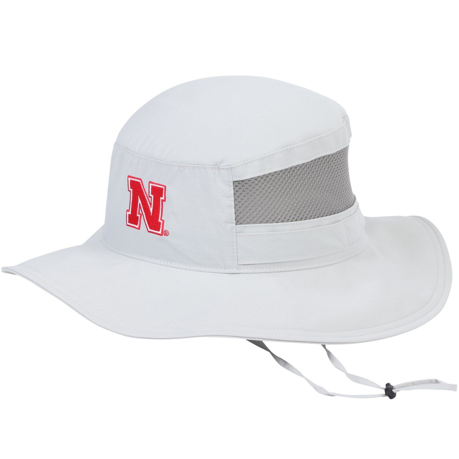 Мужская панама Columbia Grey Nebraska Huskers Bora Bora Booney II