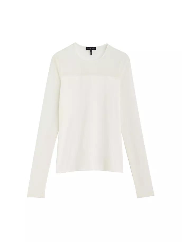 

Полупрозрачный топ Luca Rag & Bone, белый