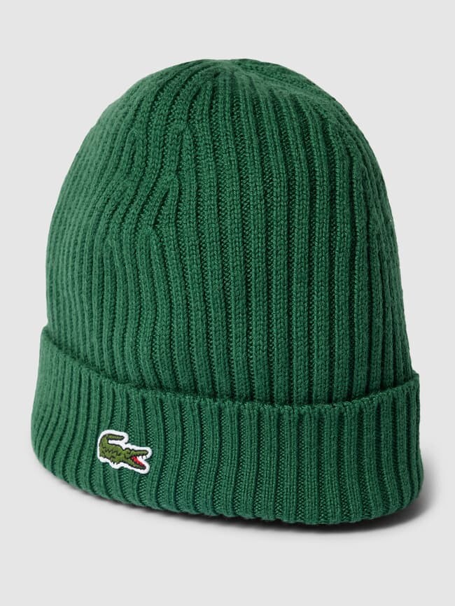 

Шапка с вышивкой логотипа Lacoste, зеленый