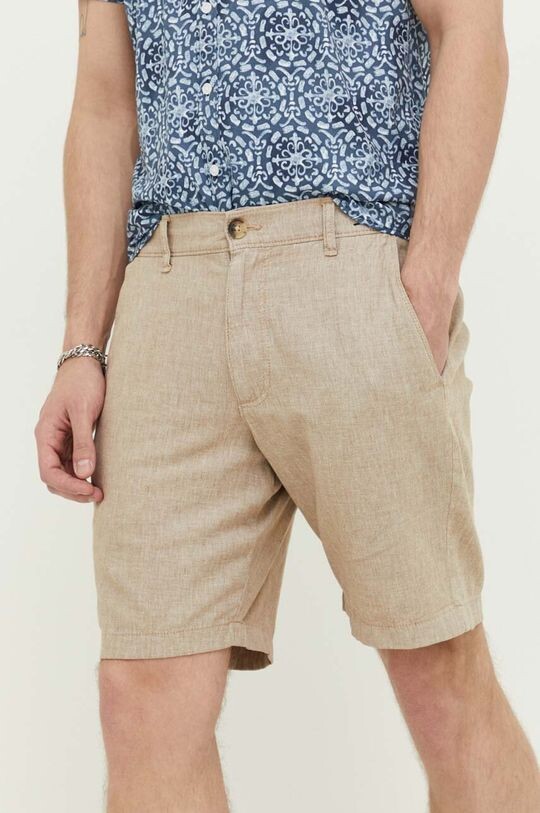 

Компания Холлистер шорты из смесового льна Hollister Co., зеленый