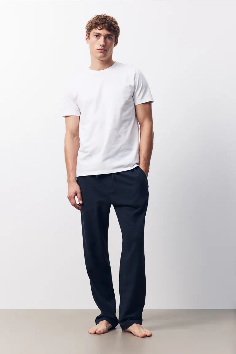 Комплект из 2 пижамных брюк стандартного кроя H&M, синий