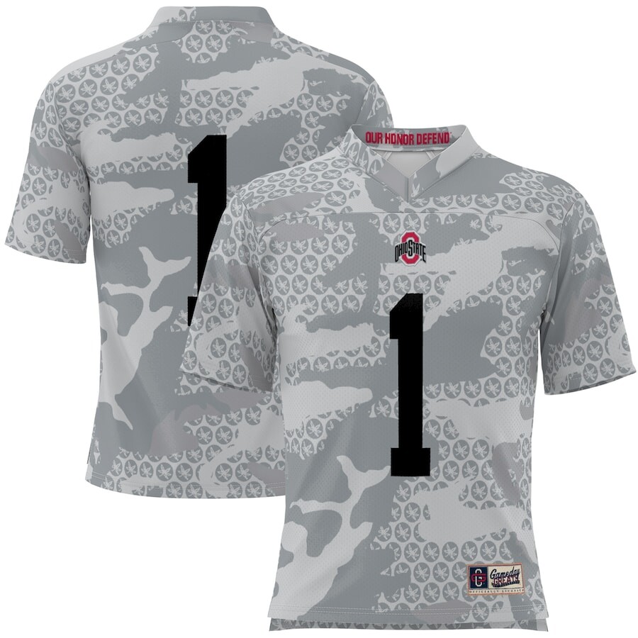 

Джерси ProSphere Ohio State Buckeyes, серый