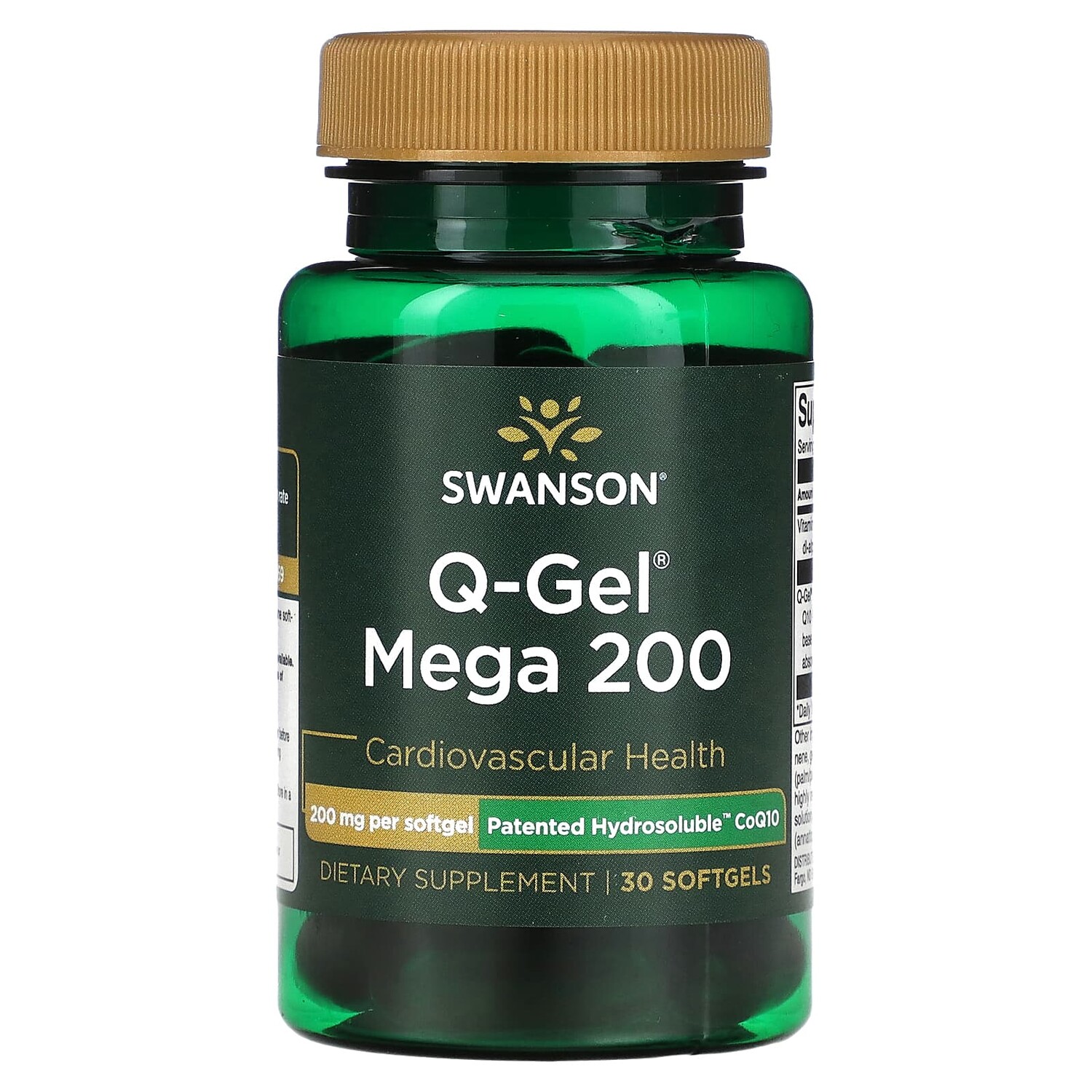 

Q-Gel Mega, 200 мг, 30 мягких таблеток, Swanson