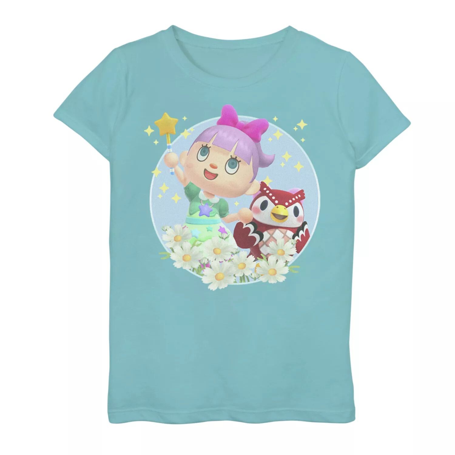 

Футболка с рисунком Animal Crossing New Horizons Villager & Celeste для девочек 7–16 лет Licensed Character