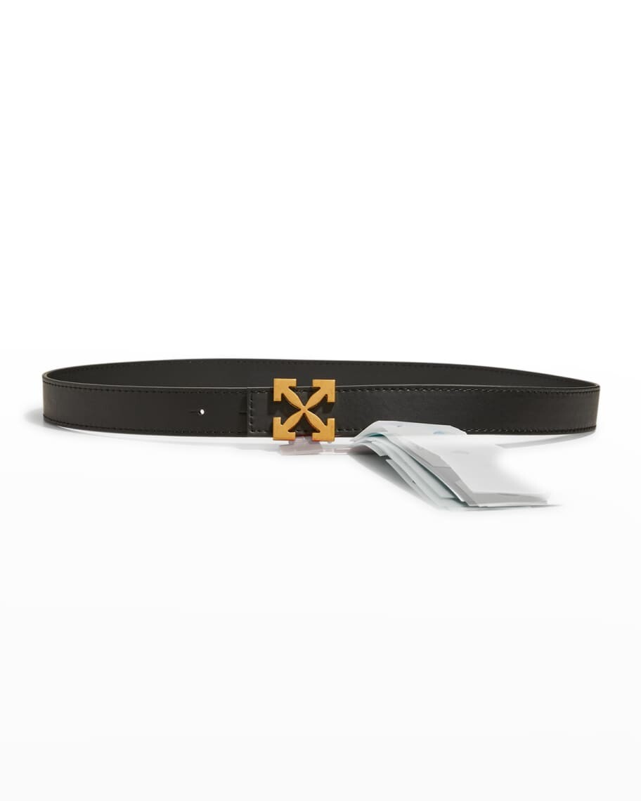 

Двусторонний кожаный ремень Arrow Off-White
