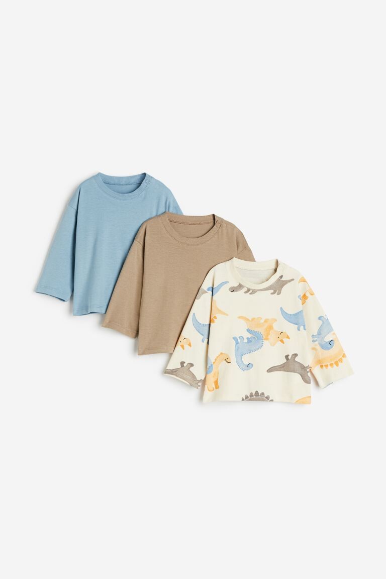 

Топ из хлопкового трикотажа из трех частей H&M