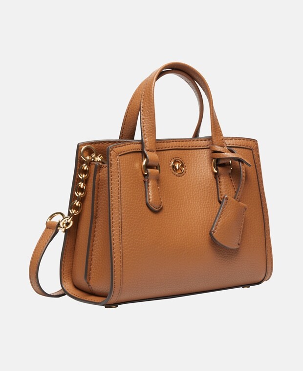 

Кожаная сумка через плечо Michael Michael Kors, коньяк