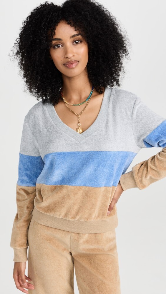 

Топ Suzie Kondi Vari Colorblock V Neck