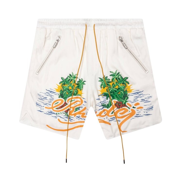 

Шорты Rhude Palms Logo 'White', белый