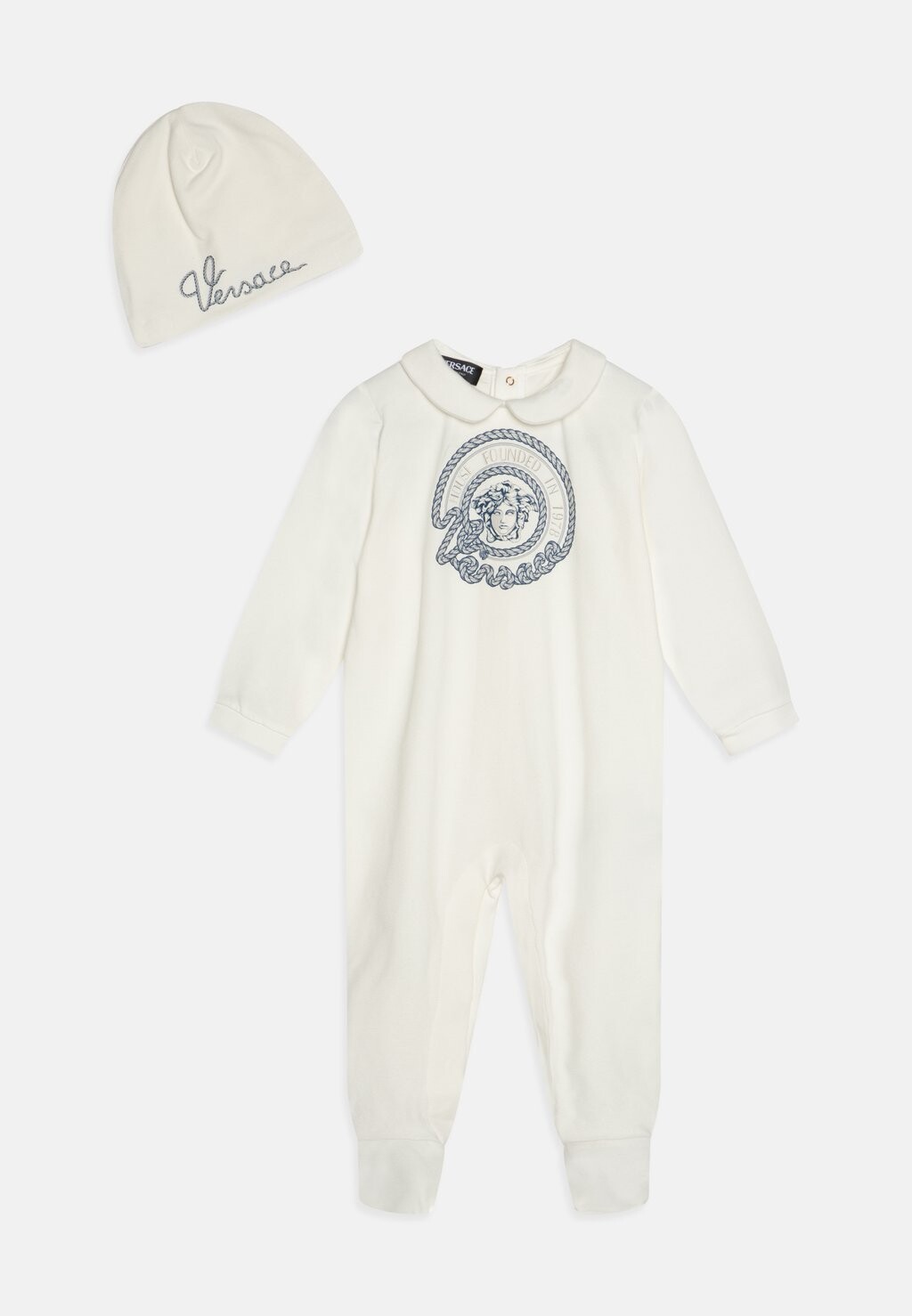 

Подарок на рождение GIFT PRINT MARINE LOGO MEDUSA UNISEX Versace, цвет white/multicolor