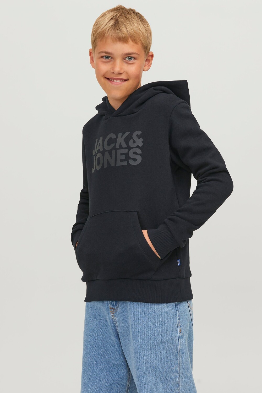

Худи Jack & Jones с логотипом Jack & Jones Junior, черный