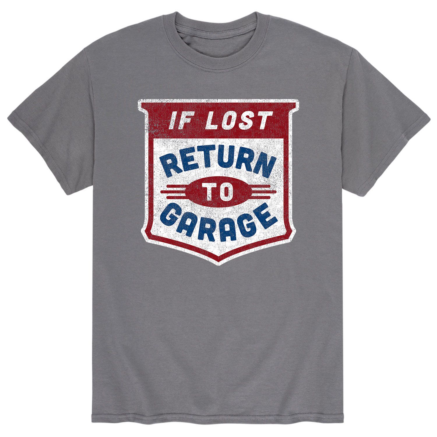 Мужская футболка «В случае потери» «Возврат в гараж» Licensed Character